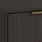 Manhattan Comfort Granville Modern 18" Nightstand in Charcoal Gray (2-Drawer)