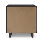 Manhattan Comfort Granville Modern 18" Nightstand in Charcoal Gray (2-Drawer)