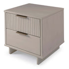 Manhattan Comfort Granville Modern 18" Nightstand in Light Gray (2-Drawer)