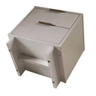 Manhattan Comfort Granville Modern 18" Nightstand in Light Gray (2-Drawer)