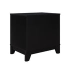Manhattan Comfort Sheridan Mid-Century Modern 22" Nightstand in Black (1-Drawer)