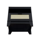 Manhattan Comfort Sheridan Mid-Century Modern 22" Nightstand in Black (1-Drawer)