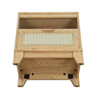 Manhattan Comfort Sheridan Mid-Century Modern 22" Nightstand in Natural (1-Drawer)