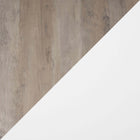 Manhattan Comfort Dumbo Modern 20" Fluted Nightstand in Rustic Gray and White (2-Drawer)