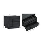 Manhattan Comfort Horizon Modern 22" Nightstand in Charcoal Gray (2-Drawer)