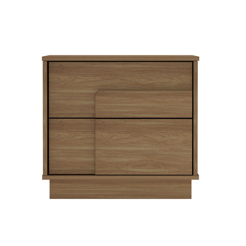 Manhattan Comfort Horizon Modern 22" Nightstand in Maple (2-Drawer)
