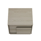 Manhattan Comfort Horizon Modern 22" Nightstand in Whitewashed Oak (2-Drawer)