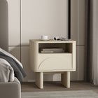 Manhattan Comfort Ella Modern 20" Nightstand in Cream (1-Drawer)