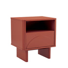 Manhattan Comfort Ella Modern 20" Nightstand in Terracotta (1-Drawer)