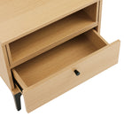 Manhattan Comfort Amara Modern 20" Nightstand in Light Oak (1-Drawer)