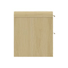 Manhattan Comfort Grace Modern 28" Nightstand in Natural Oak and Gold (2-Drawer)