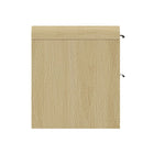 Manhattan Comfort Grace Modern 28" Nightstand in Natural Oak and Black (2-Drawer)