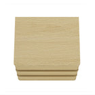 Manhattan Comfort Molly Modern 26" Nightstand in Natural Oak (3-Drawer)