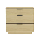 Manhattan Comfort Payton Modern 26" Nightstand in Natural Oak (3-Drawer)