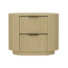Manhattan Comfort Olivia Modern 27" Nightstand in Natural Oak (2-Drawer)