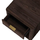 Manhattan Comfort Evelyn Modern 20" Nightstand in Brown (1-Drawer)