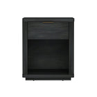 Manhattan Comfort Evelyn Modern 20" Nightstand in Charcoal Gray (1-Drawer)