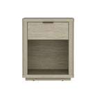 Manhattan Comfort Evelyn Modern 20" Nightstand in Natural (1-Drawer)