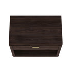 Manhattan Comfort Evelyn Modern 32" Nightstand in Brown (1-Drawer)