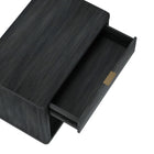 Manhattan Comfort Evelyn Modern 32" Nightstand in Charcoal Gray (1-Drawer)