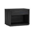 Manhattan Comfort Evelyn Modern 32" Nightstand in Charcoal Gray (1-Drawer)
