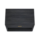Manhattan Comfort Evelyn Modern 32" Nightstand in Charcoal Gray (1-Drawer)