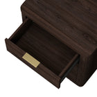 Manhattan Comfort Evelyn Modern 20" Nightstand in Brown (3-Drawer)