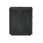 Manhattan Comfort Evelyn Modern 20" Nightstand in Charcoal Gray (3-Drawer)