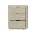 Manhattan Comfort Evelyn Modern 20" Nightstand in Natural (3-Drawer)