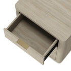 Manhattan Comfort Evelyn Modern 20" Nightstand in Natural (3-Drawer)