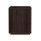 Manhattan Comfort Evelyn Modern 32" Nightstand in Brown (3-Drawer)