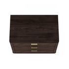 Manhattan Comfort Evelyn Modern 32" Nightstand in Brown (3-Drawer)