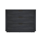 Manhattan Comfort Evelyn Modern 32" Nightstand in Charcoal Gray (3-Drawer)
