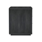 Manhattan Comfort Evelyn Modern 32" Nightstand in Charcoal Gray (3-Drawer)