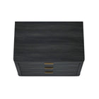 Manhattan Comfort Evelyn Modern 32" Nightstand in Charcoal Gray (3-Drawer)