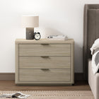 Manhattan Comfort Evelyn Modern 32" Nightstand in Natural (3-Drawer)