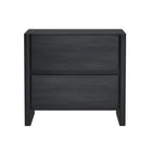 Manhattan Comfort Linda Modern 24" Nightstand in Charcoal Gray (2-Drawer)