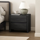 Manhattan Comfort Linda Modern 24" Nightstand in Charcoal Gray (2-Drawer)