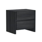 Manhattan Comfort Linda Modern 24" Nightstand in Charcoal Gray (2-Drawer)
