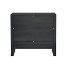 Manhattan Comfort Linda Modern 24" Nightstand in Charcoal Gray (2-Drawer)