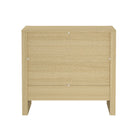 Manhattan Comfort Linda Modern 24" Nightstand in Natural Oak (2-Drawer)