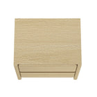 Manhattan Comfort Linda Modern 24" Nightstand in Natural Oak (2-Drawer)