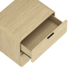 Manhattan Comfort Chrystie Contemporary Modern 26" Nightstand in Natural (2-Drawer)