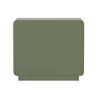 Manhattan Comfort Liora Contemporary 28" Solid Wood Nightstand in Green (3-Drawer)