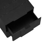 Manhattan Comfort Clive Mid-Century Modern 22" Nightstand in Black (2-Drawer)