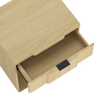 Manhattan Comfort Clive Mid-Century Modern 22" Nightstand in Natural Oak (1-Drawer) - NS1561-1