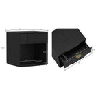 Manhattan Comfort Clive Mid-Century Modern 22" Nightstand in Black (1-Drawer) - NS1561-2