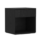 Manhattan Comfort Clive Mid-Century Modern 22" Nightstand in Black (1-Drawer) - NS1561-2