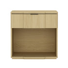 Manhattan Comfort Clive Mid-Century Modern 22" Nightstand in Natural Oak (1-Drawer)