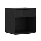 Manhattan Comfort Clive Mid-Century Modern 22" Nightstand in Black (1-Drawer) - NS1561-5